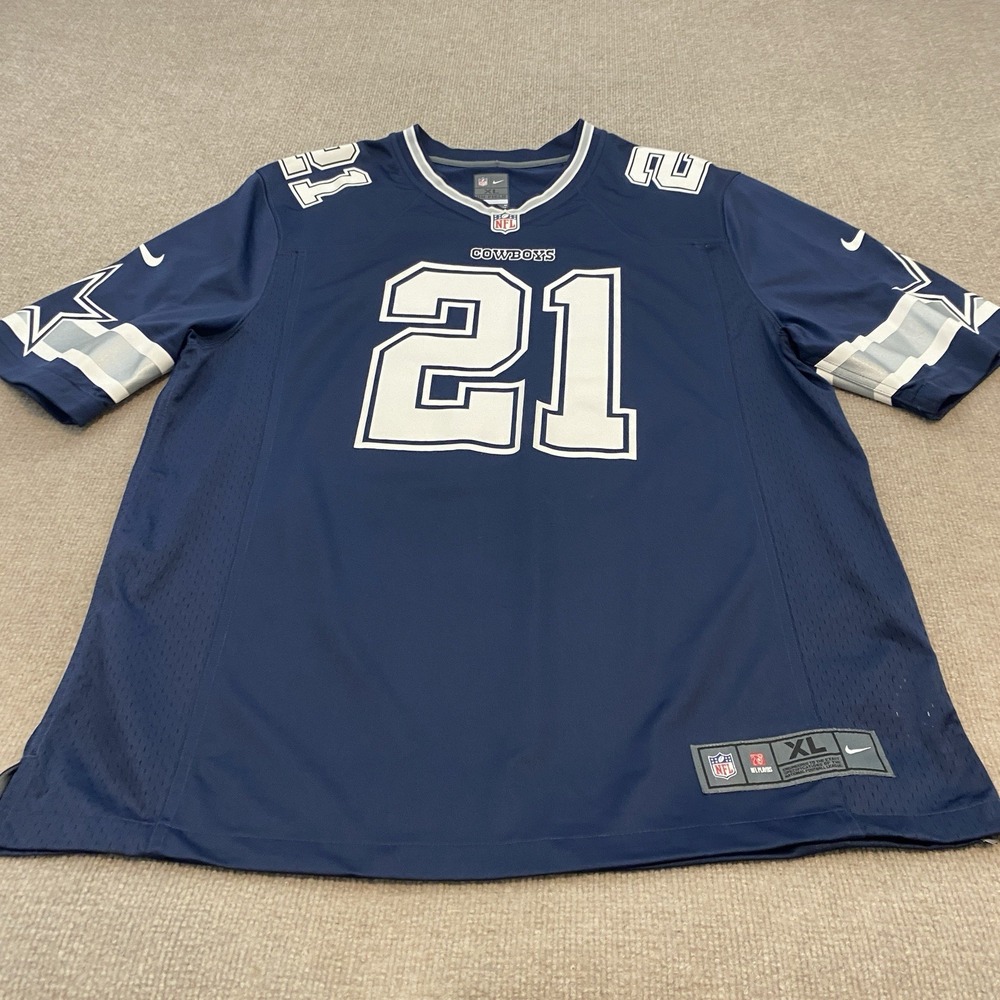 Ezekiel Elliott 21 Dallas Cowboys Football Jersey Mens XL Blue NFL Football Nike